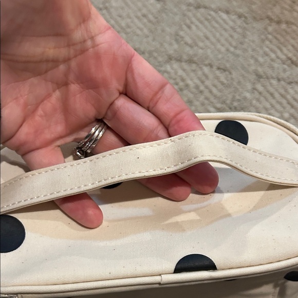 Kate Spade Cream and Black Polka Dot Insulated lunch Tote - Picture 6 of 8